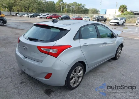2014 Hyundai Elantra Gt Base W/Blue из США, поврежденный, VIN KMHD35LH7EU177227